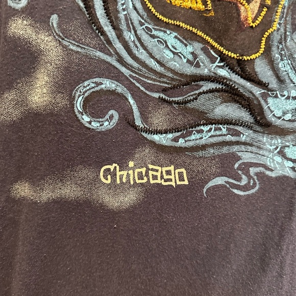 Men’s XXL Hard Rock Cafe Chicago Melting Guitar Embroidered Graphic Tee. Logo - Picture 9 of 12